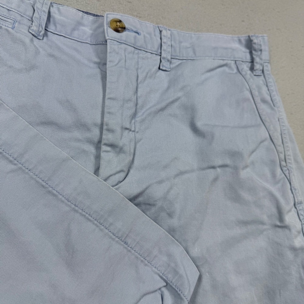 Polo Ralph Lauren Mens Chino Shorts Light Blue Cotton Twill Size 33 Classic‎ Fit